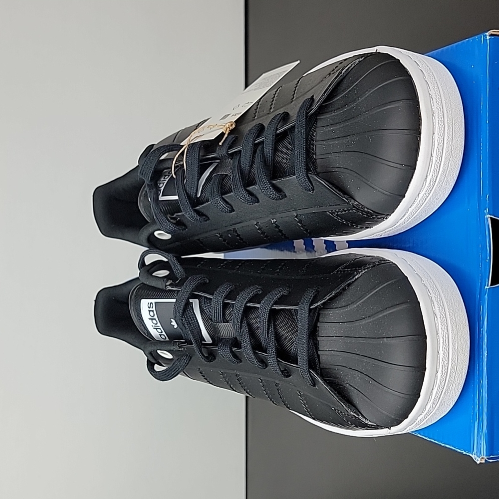Adidas Originals Superstar OT Tech Sneakers Black White Blue Men's Shoes - Picture 4 of 6